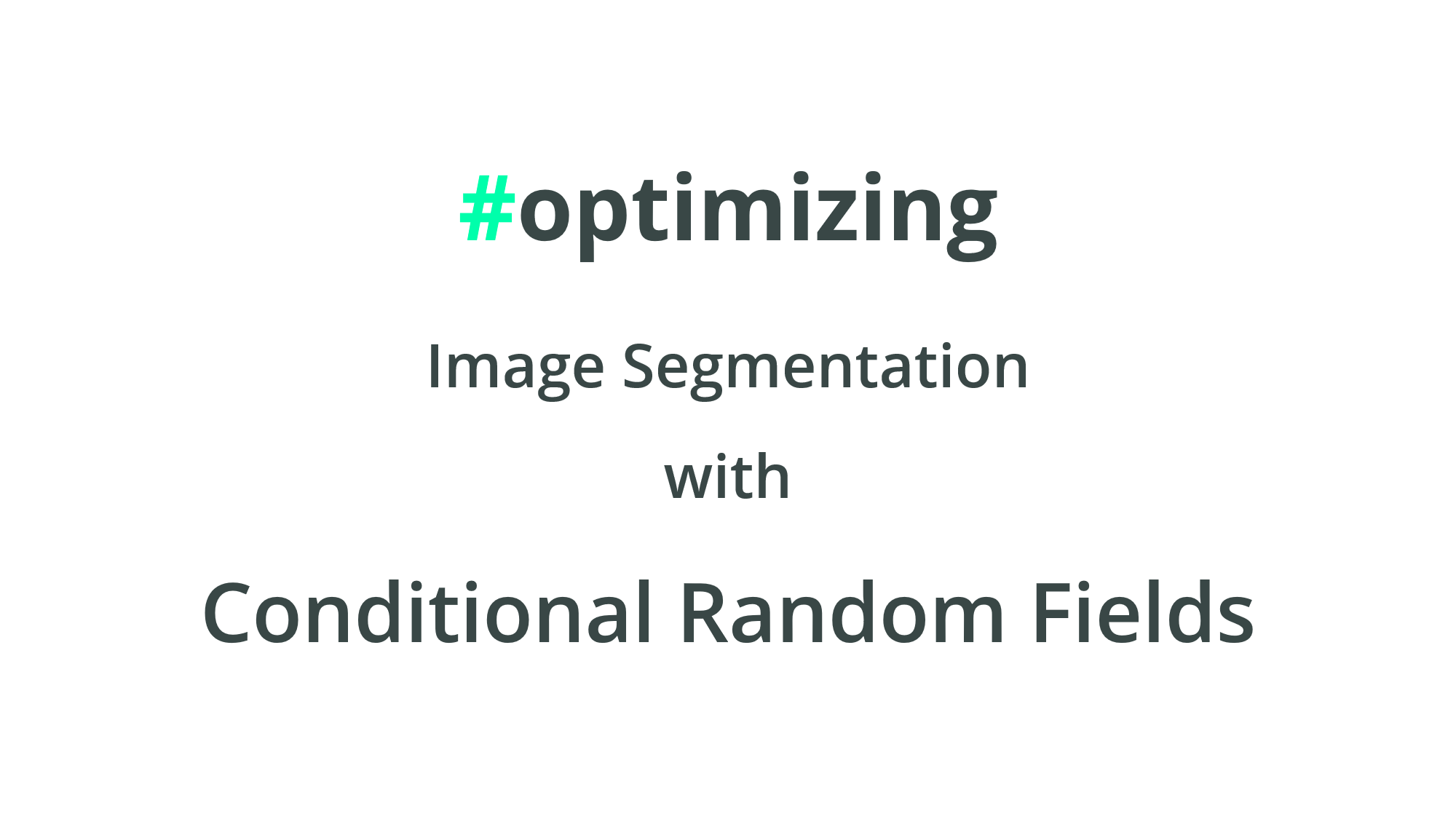 Improving Performance of Image Segmentation with Conditional Random Fields (CRF)